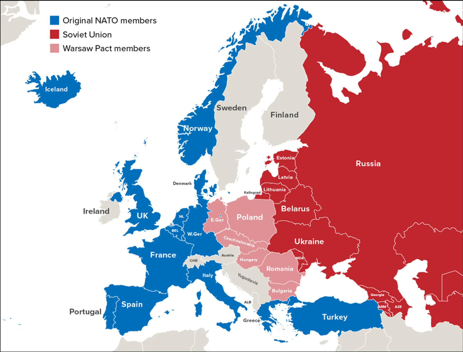 Hai bản đồ cho thấy sự lớn mạnh của NATO và sự cô lập của Nga kể từ năm 1990 - Ảnh 2.
