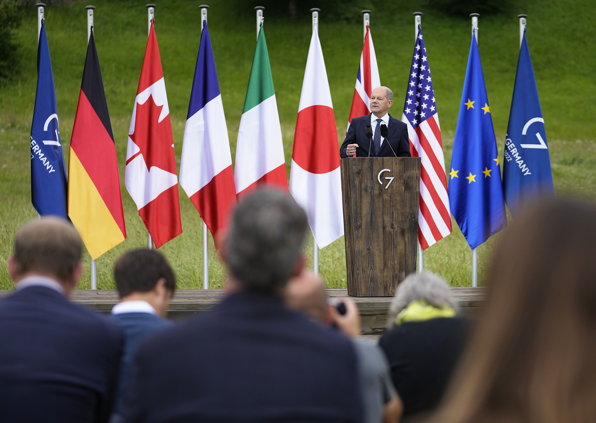 Lãnh đạo G7 tuyên bố: Nga phải trả giá đắt cho cuộc chiến ở Ukraina - Ảnh 3.