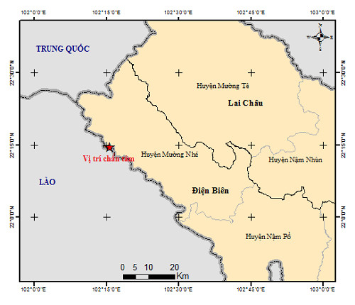Động đất 3.6 độ richter tại huyện Mường Nhé, Điện Biên - Ảnh 1.