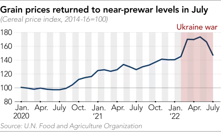 6 tháng chiến sự ở Ukraina: Giá ngũ cốc sẽ giảm? - Ảnh 2.