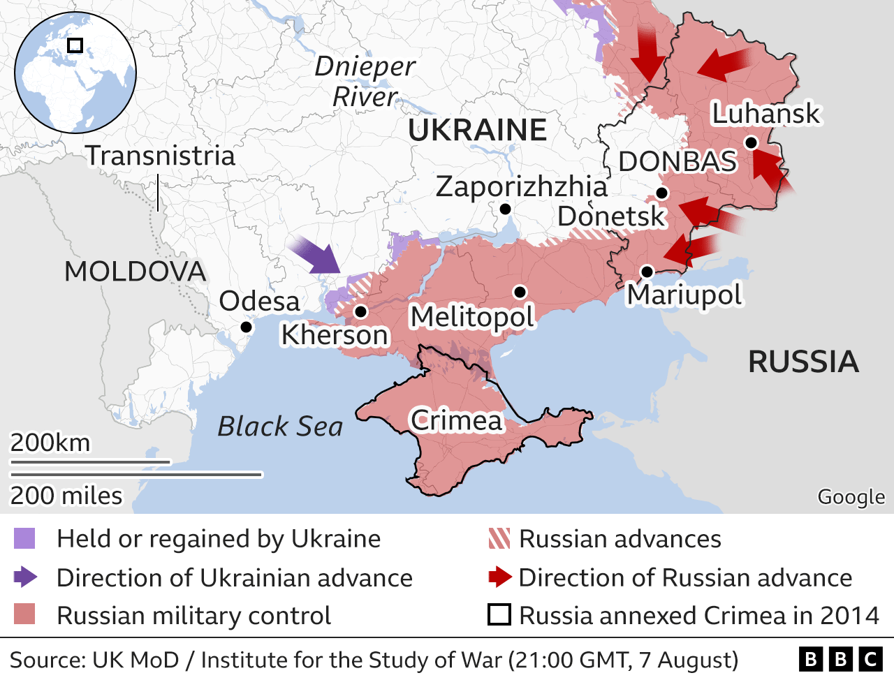 Bản đồ chiến sự Nga - Ukraina ngày 9/8: Giao tranh ác liệt tại miền Đông - Ảnh 4.