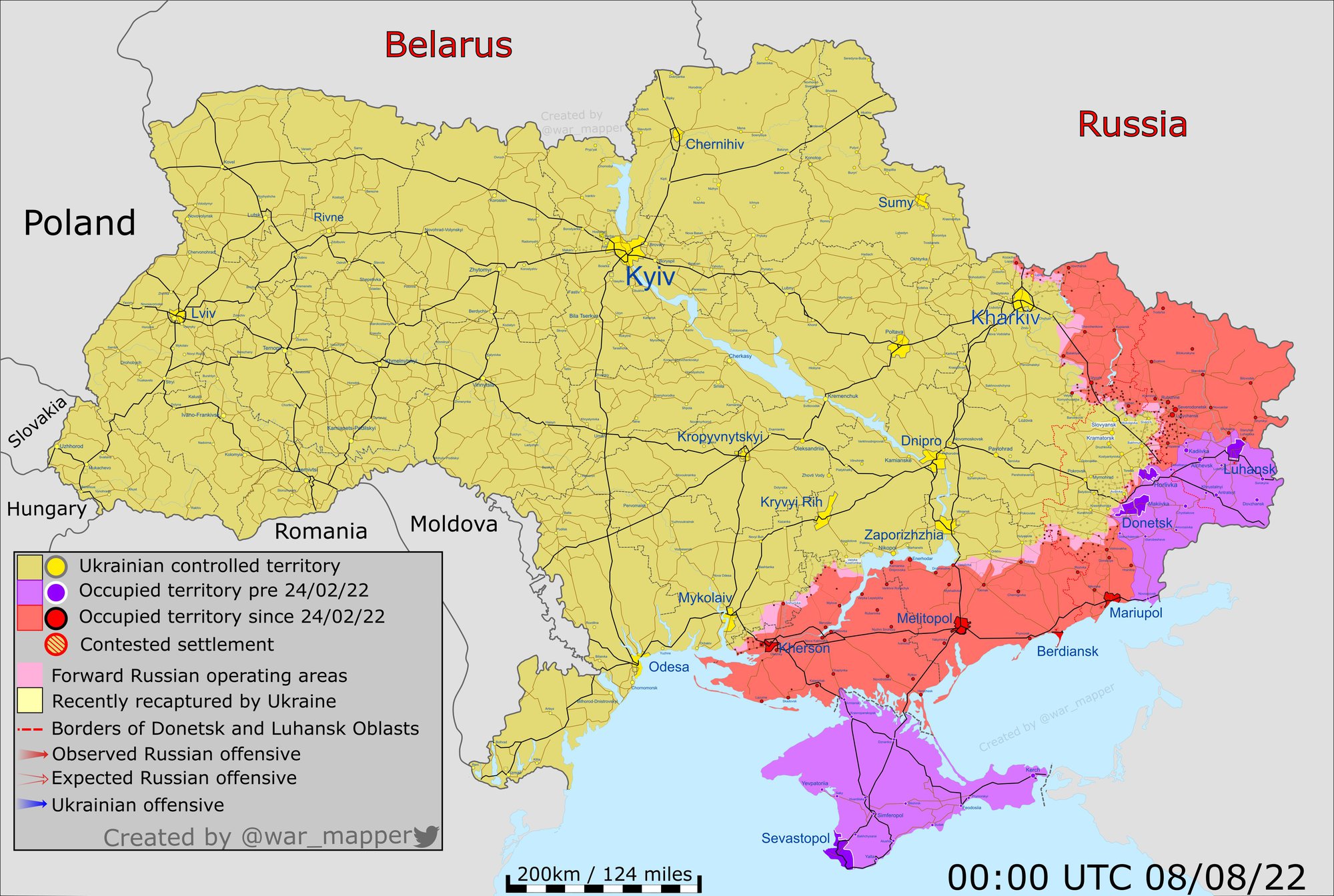 Bản đồ chiến sự Nga - Ukraina ngày 9/8: Giao tranh ác liệt tại miền Đông - Ảnh 2.