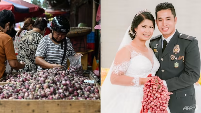 Philippines: Khi củ hành trở thành quà và hoa cưới - Ảnh 1.