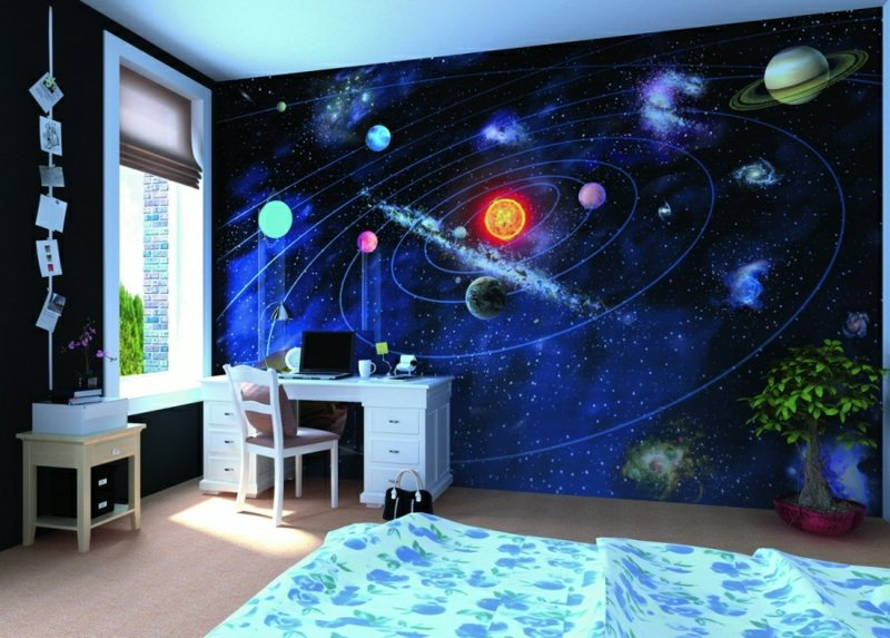 Mang cả vũ trụ rộng lớn vào phòng ngủ cho trẻ- Ảnh 9.
