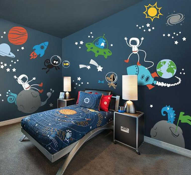 Mang cả vũ trụ rộng lớn vào phòng ngủ cho trẻ- Ảnh 10.