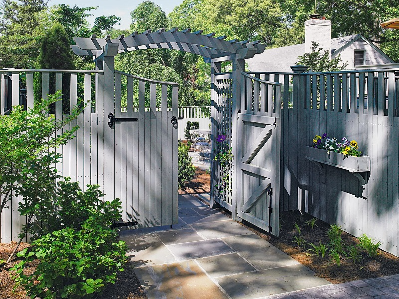 Cổng vườn đẹp, đơn giản giúp tăng tính thẩm mỹ cho ngôi nhà- Ảnh 9.