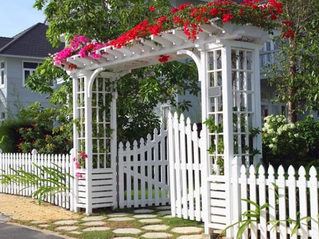 Cổng vườn đẹp, đơn giản giúp tăng tính thẩm mỹ cho ngôi nhà- Ảnh 5.