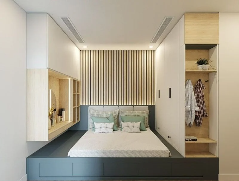 Giường ngủ liền tủ giải pháp tối ưu cho phòng có diện tích nhỏ - Ảnh 8.