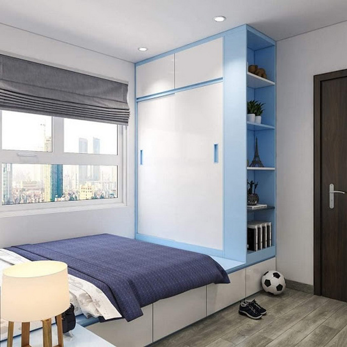 Giường ngủ liền tủ giải pháp tối ưu cho phòng có diện tích nhỏ - Ảnh 10.