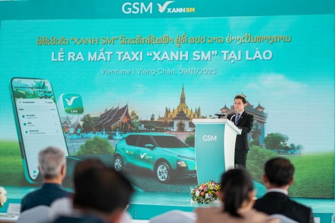 GSM khai trương dịch vụ taxi điện tại Lào - Ảnh 3.