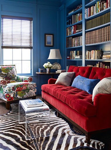 10 cách mix màu xanh lam tràn đầy năng lượng cho phòng khách- Ảnh 18.