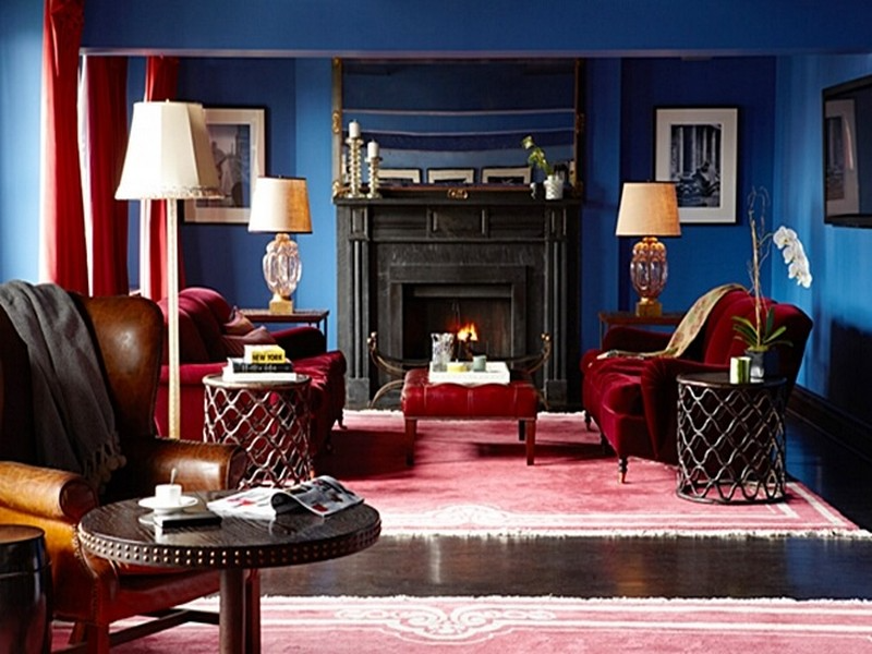10 cách mix màu xanh lam tràn đầy năng lượng cho phòng khách- Ảnh 17.