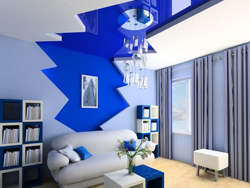 10 cách mix màu xanh lam tràn đầy năng lượng cho phòng khách- Ảnh 21.