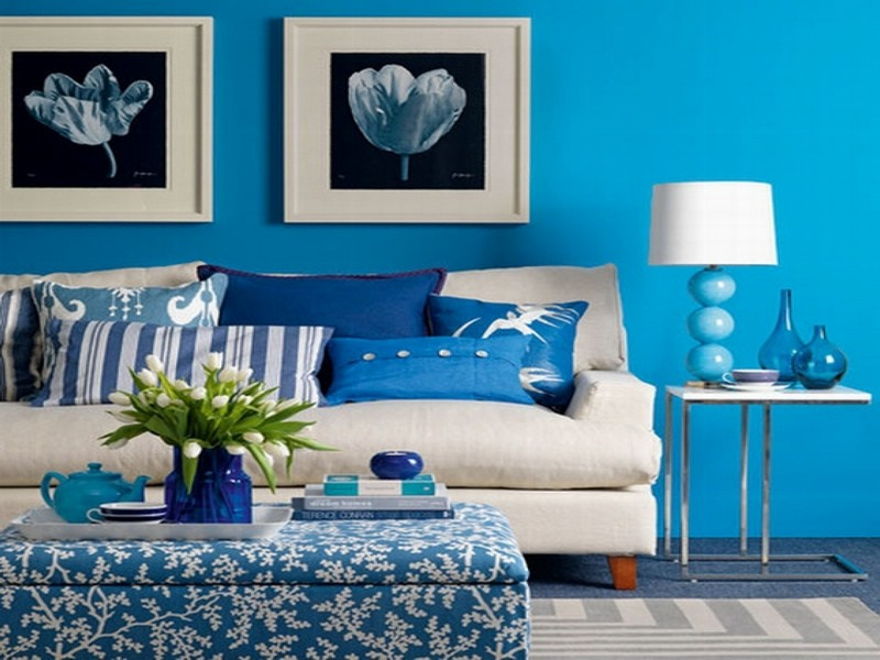 10 cách mix màu xanh lam tràn đầy năng lượng cho phòng khách- Ảnh 22.