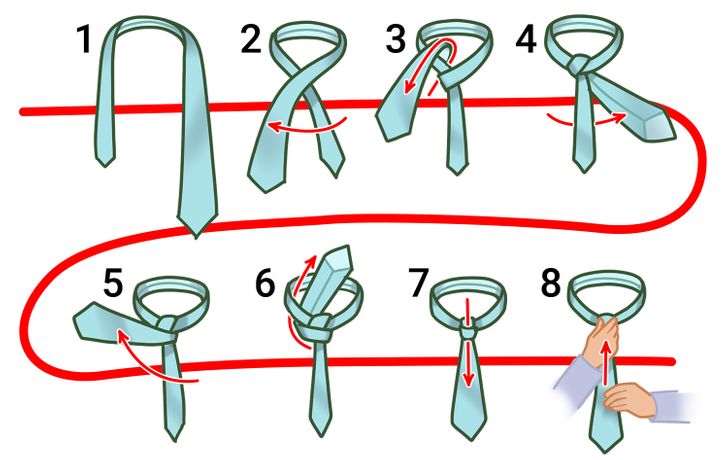 7 cách thắt cà vạt cực chi tiết - Ảnh 7.