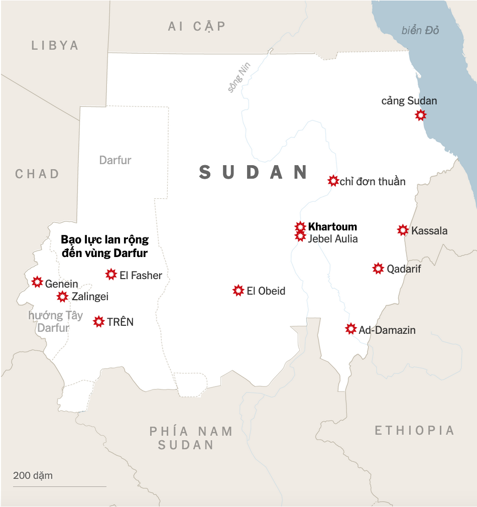 Theo dõi chiến sự ở Sudan: Bản đồ và video mới nhất - Ảnh 7.