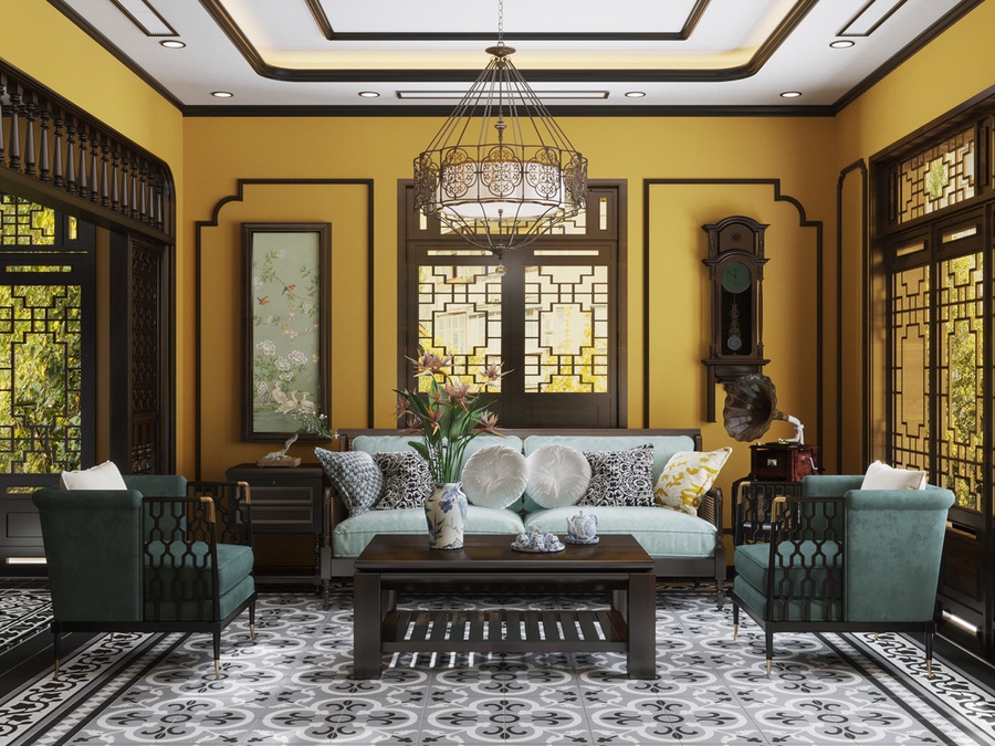Thiết kế nội thất theo phong cách Indochine vừa hiện đại vừa hoài cổ - Ảnh 5.