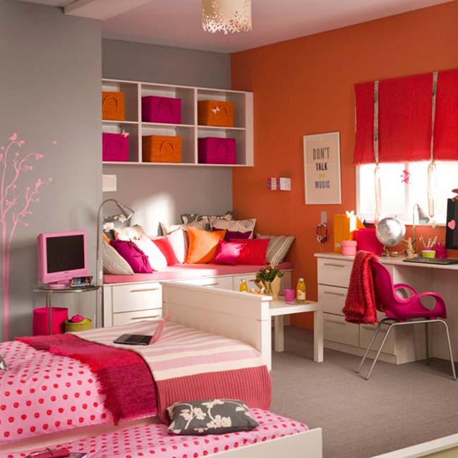 22 mẫu phòng ngủ ''sắc hồng'' dành cho cô nàng tuổi teen - Ảnh 1.