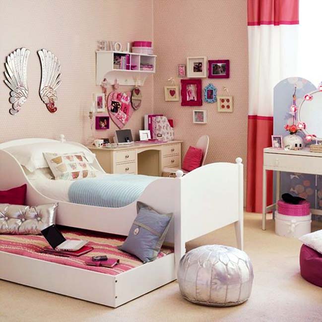 22 mẫu phòng ngủ ''sắc hồng'' dành cho cô nàng tuổi teen - Ảnh 7.