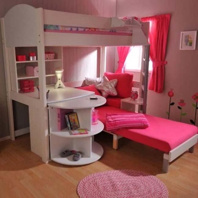 22 mẫu phòng ngủ ''sắc hồng'' dành cho cô nàng tuổi teen - Ảnh 21.