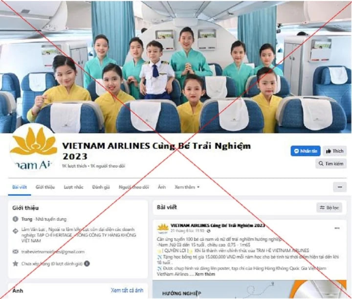 Vietnam Airlines cảnh báo giả mạo trại hè hướng nghiệp hàng không - Ảnh 2.