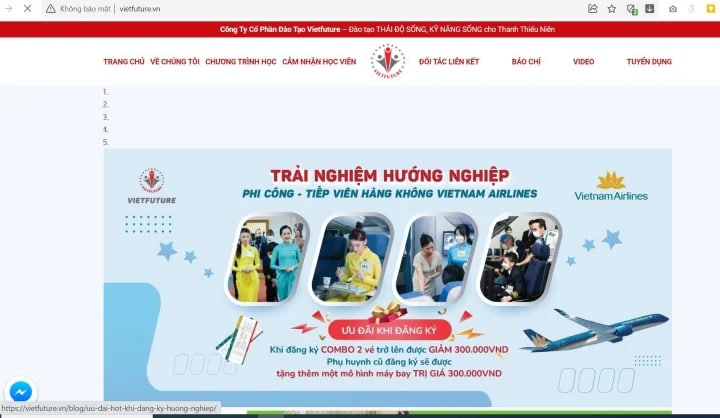 Vietnam Airlines cảnh báo giả mạo trại hè hướng nghiệp hàng không - Ảnh 3.