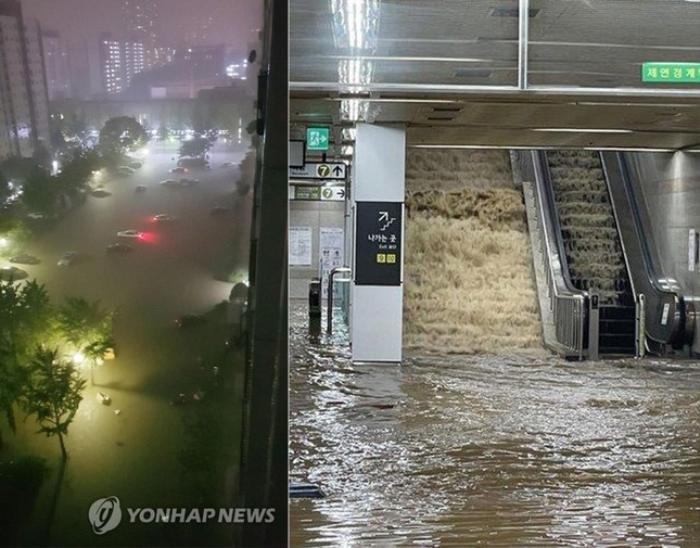 Số người chết vì lũ lụt ở Hàn Quốc tăng lên 39, chính phủ ra lệnh toàn lực giải cứu - Ảnh 5.