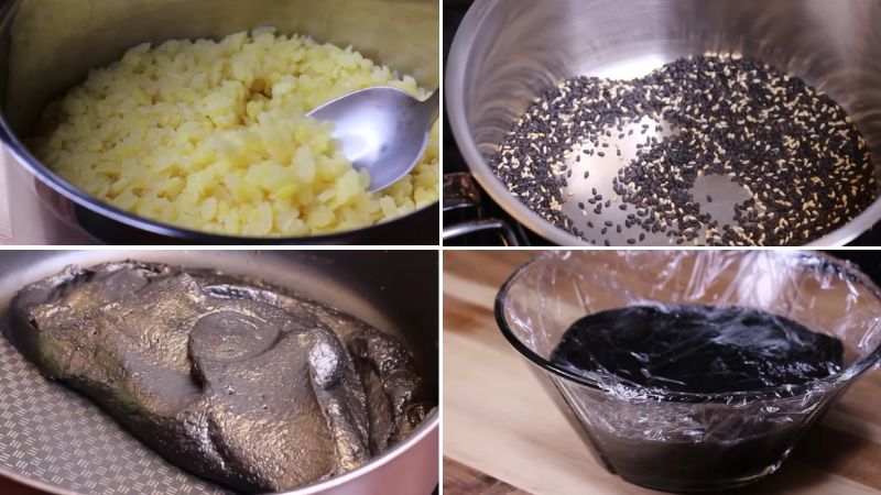 Món ngon mỗi ngày: Cách làm bánh trung thu Đài Loan nhân mè đen cốm dừa đơn giản - Ảnh 2.