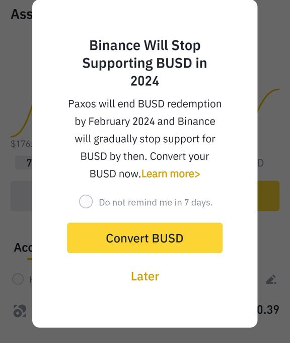 Binance ngưng hỗ trợ BUSD - Ảnh 1.