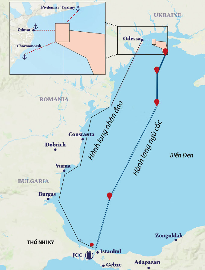 Tàu ngũ cốc lớn đầu tiên rời cảng Biển Đen của Ukraina - Ảnh 1.