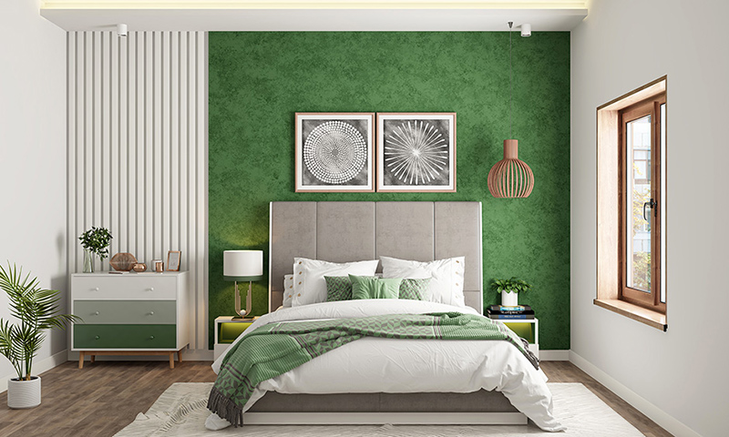 Phòng ngủ màu xanh lá Pastel nhẹ nhàng, dễ thương nhưng vẫn hiện đại- Ảnh 4.
