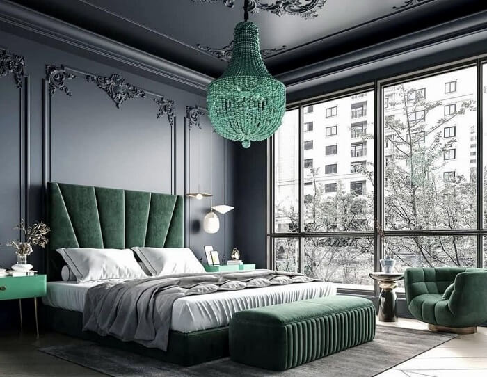 Phòng ngủ màu xanh lá Pastel nhẹ nhàng, dễ thương nhưng vẫn hiện đại- Ảnh 5.