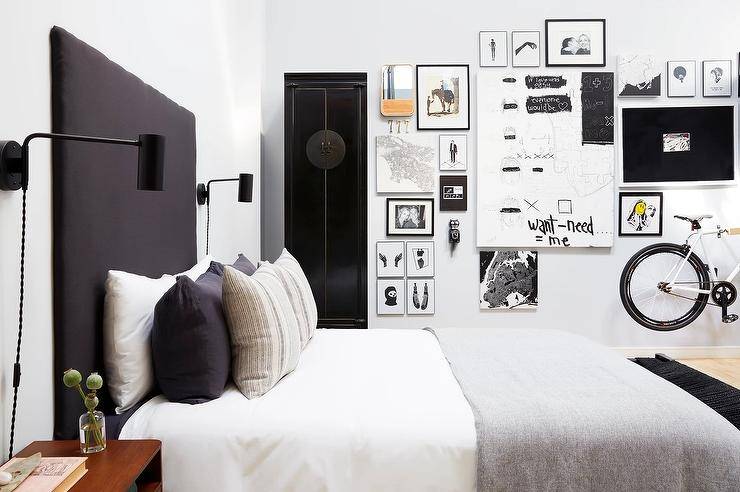 Ý tưởng phòng ngủ màu đen và trắng hoàn hảo cho không gian sắc sảo hiện đại- Ảnh 7.