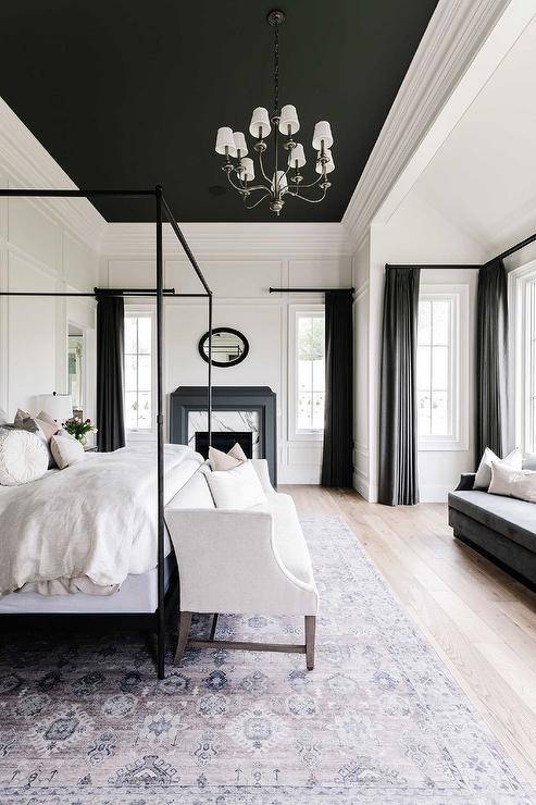 Ý tưởng phòng ngủ màu đen và trắng hoàn hảo cho không gian sắc sảo hiện đại- Ảnh 3.