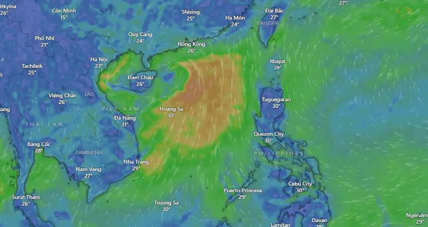 Áp thấp nhiệt đới gây mưa lớn tại khu vực Bắc Bộ và Nam Bộ- Ảnh 1.