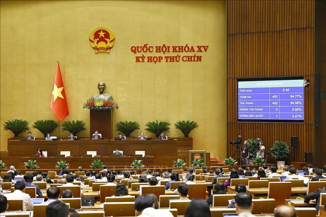 Kỳ họp thứ 9, Quốc hội khóa XV: Thông qua Nghị quyết của Quốc hội về giảm Thuế giá trị gia tăng- Ảnh 1. Kỳ họp thứ 9, Quốc hội khóa XV: Thông qua Nghị quyết của Quốc hội về giảm Thuế giá trị gia tăng- Ảnh 1.