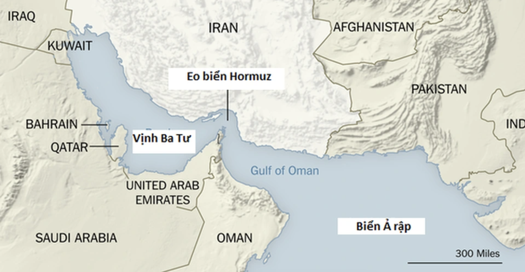 Eo biển Hormuz và những tác động nếu bị Iran đóng cửa- Ảnh 1. Eo biển Hormuz và những tác động nếu bị Iran đóng cửa- Ảnh 1.