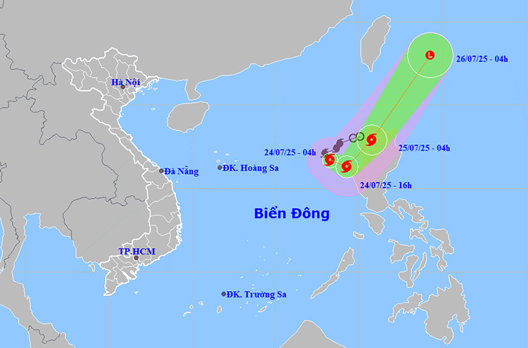 Thời tiết ngày 24/7: Bão số 4 giật cấp 11 trên khu vực Bắc Biển Đông- Ảnh 1. Thời tiết ngày 24/7: Bão số 4 giật cấp 11 trên khu vực Bắc Biển Đông- Ảnh 1.