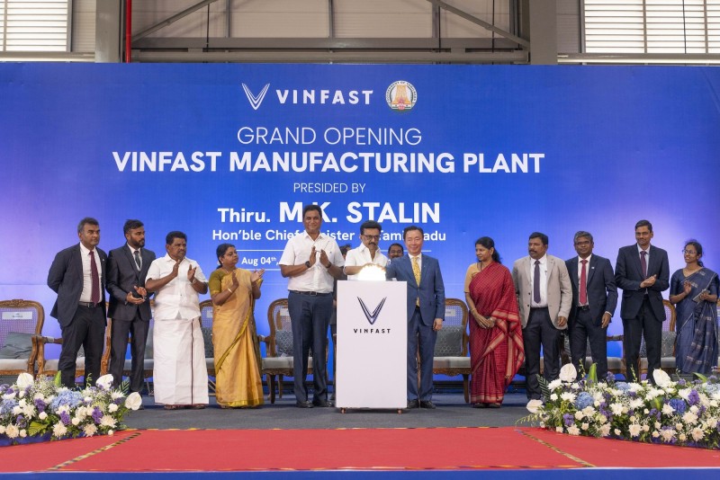 VinFast khánh thành nhà máy lắp ráp ô tô điện đầu tiên tại Ấn Độ- Ảnh 1.