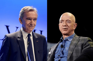 Thế giới đang có 2 người giàu nhất, là ông hoàng Bernard Arnault và ông chủ Amazon