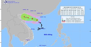 Trong hôm nay 10/8, bão số 2 (tên quốc tế: bão Mulan) được dự báo sẽ quét qua Biển Đông tiến vào vùng biển thuộc đảo Hải Nam, Trung Quốc.