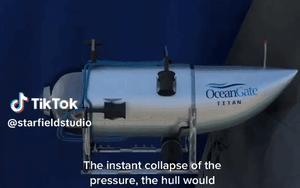 Video mô phỏng khoảnh khắc tàu ngầm Titan nổ tung khiến 5 người thiệt mạng