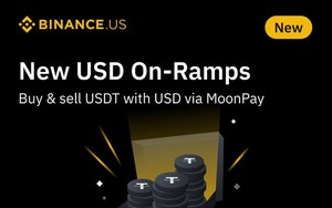 Binance.US hợp tác với MoonPay thay thế ngân hàng trong việc mua bán USDT bằng USD