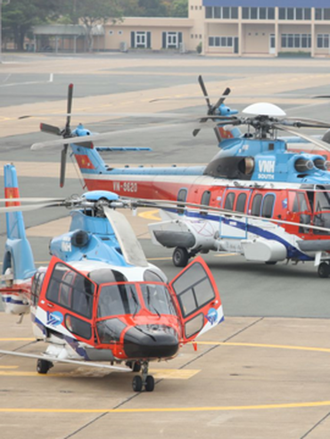 Trong thời gian sân bay Côn Đảo sửa chữa, mỗi tuần có 2 chuyến trực thăng ra vào đảo