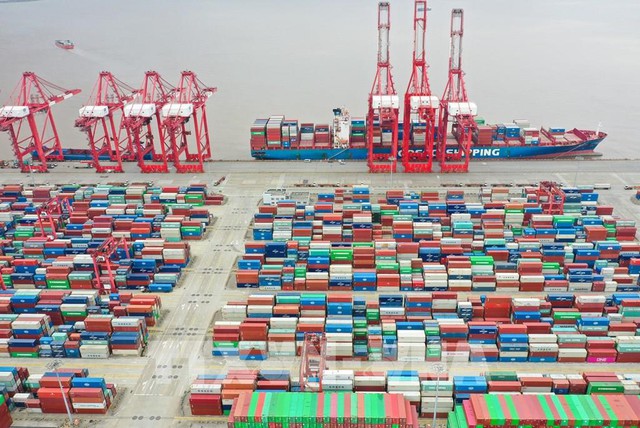 Cảnh báo tình hình tắc nghẽn tại cảng Thượng Hải, Trung Quốc - Ảnh 1.