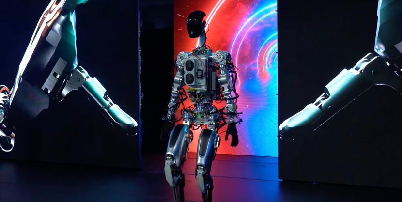 Tesla hé lộ thiết kế robot hình người Optimus, giá dưới 20.000 USD - Ảnh 1.