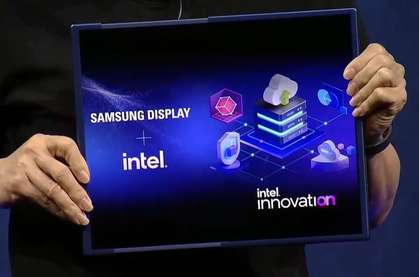 Samsung ra mắt màn hình 17 inch 'có thể trượt' đầu tiên tại sự kiện Intel - Ảnh 2.