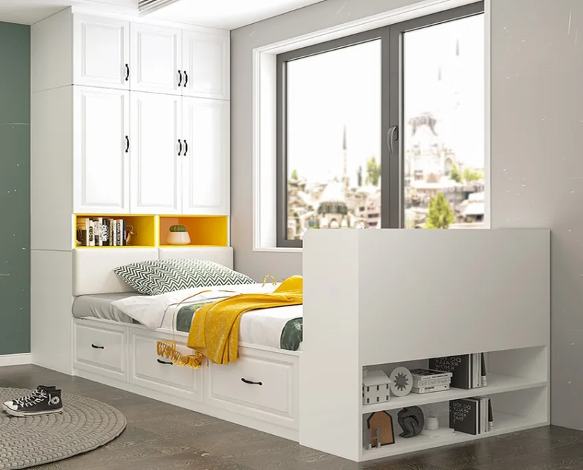Giường ngủ liền tủ giải pháp tối ưu cho phòng có diện tích nhỏ - Ảnh 1.