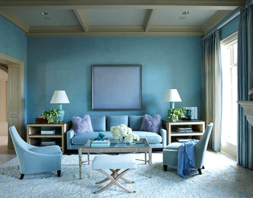 10 cách mix màu xanh lam tràn đầy năng lượng cho phòng khách- Ảnh 4.