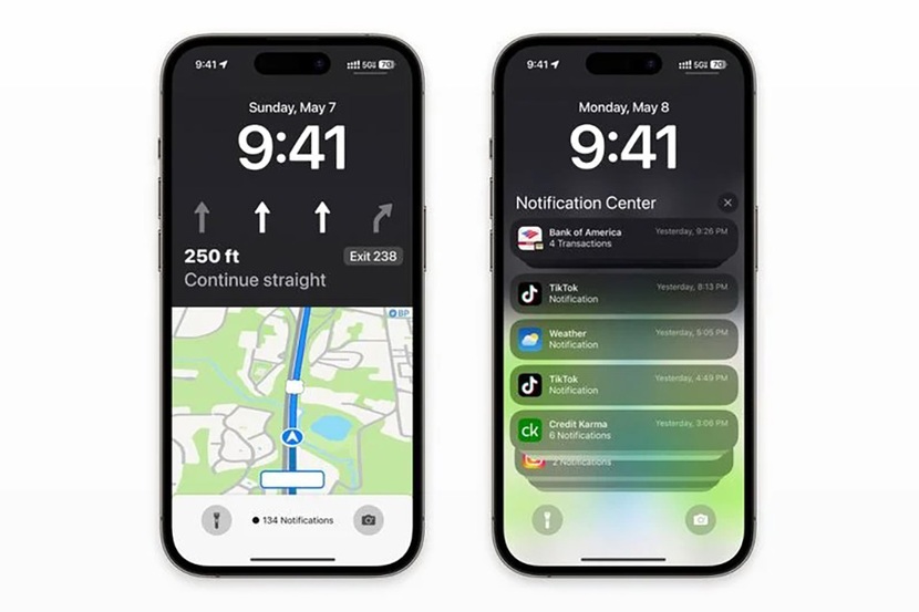 iOS 17 sẽ mang tới giao diện mới cho Apple Maps trên màn hình khóa iPhone - Ảnh 1.